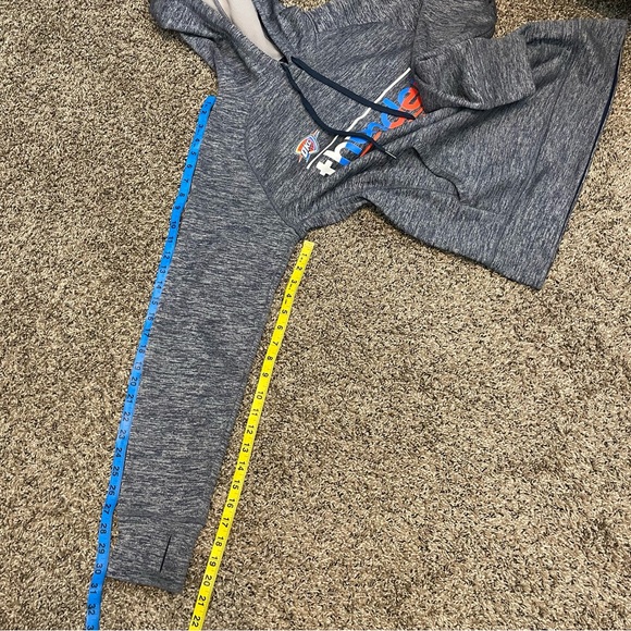 Adidas OKC Thunder Clima Warm Pullover Hoodie Sz M - Picture 5 of 9